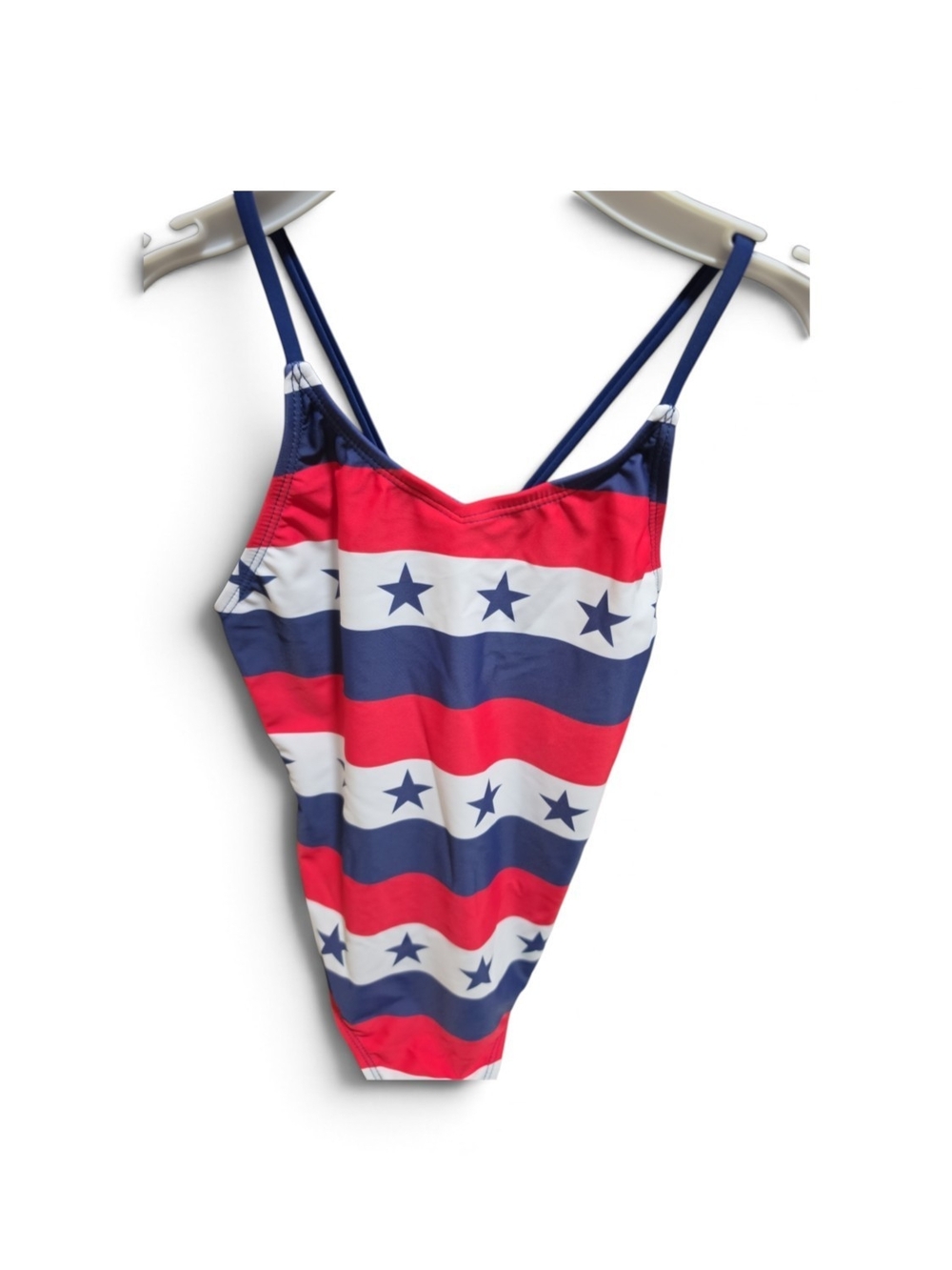 Kanu Surf Kids Red, White & Blue Star Stripe One-Piece Swimsuit